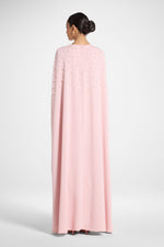 Pearl Cape Maxi Dress - Pink