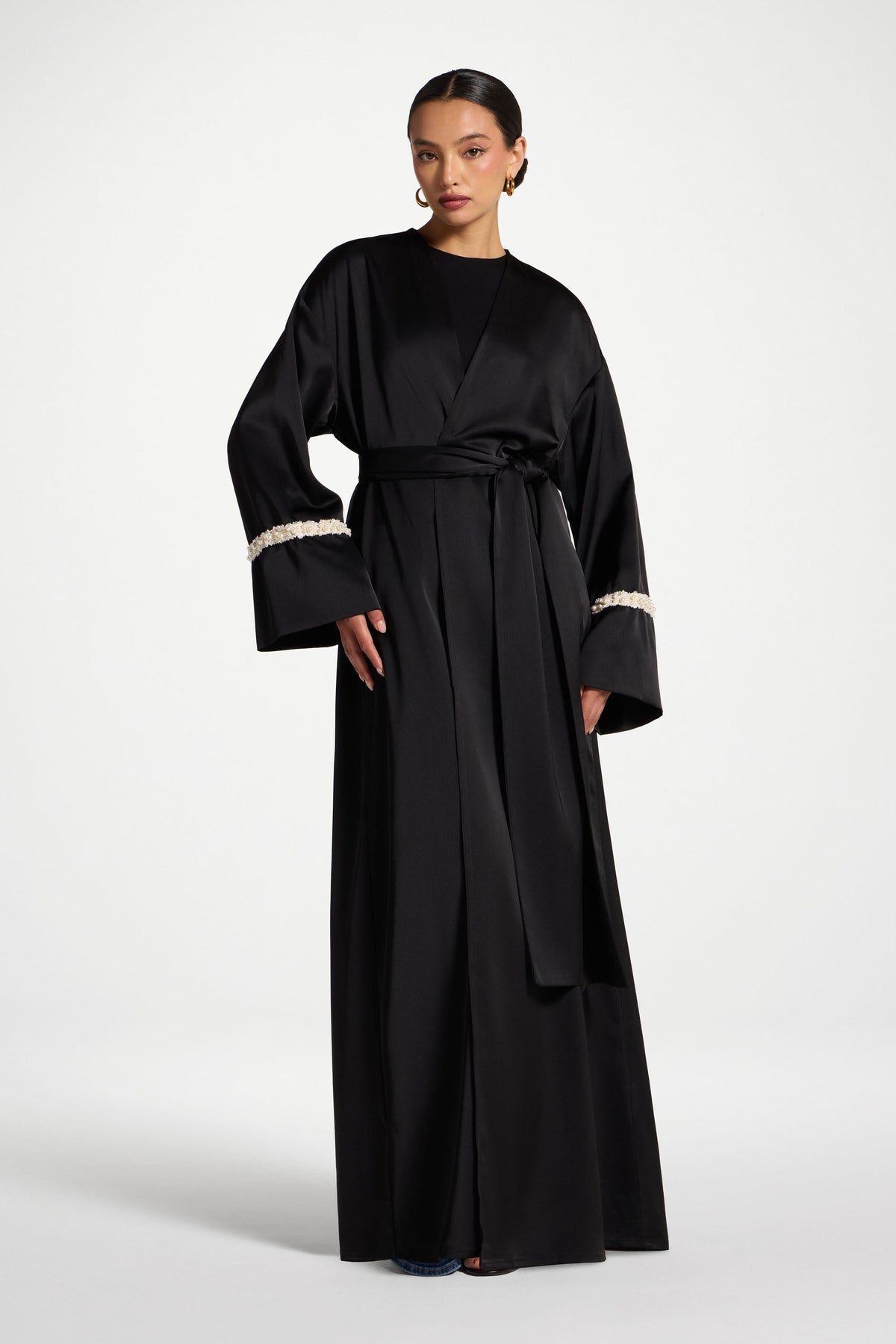 Pearl Trim Abaya