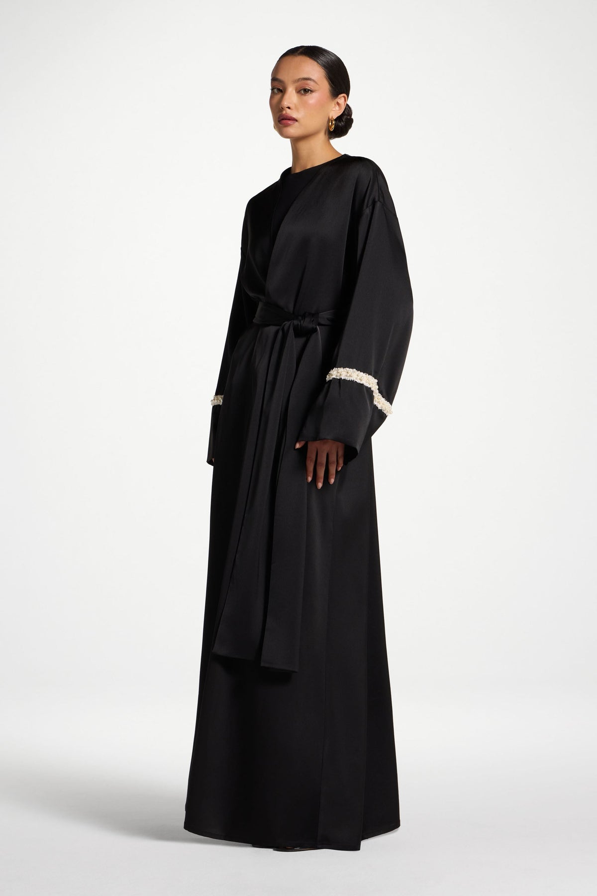 Pearl Trim Abaya