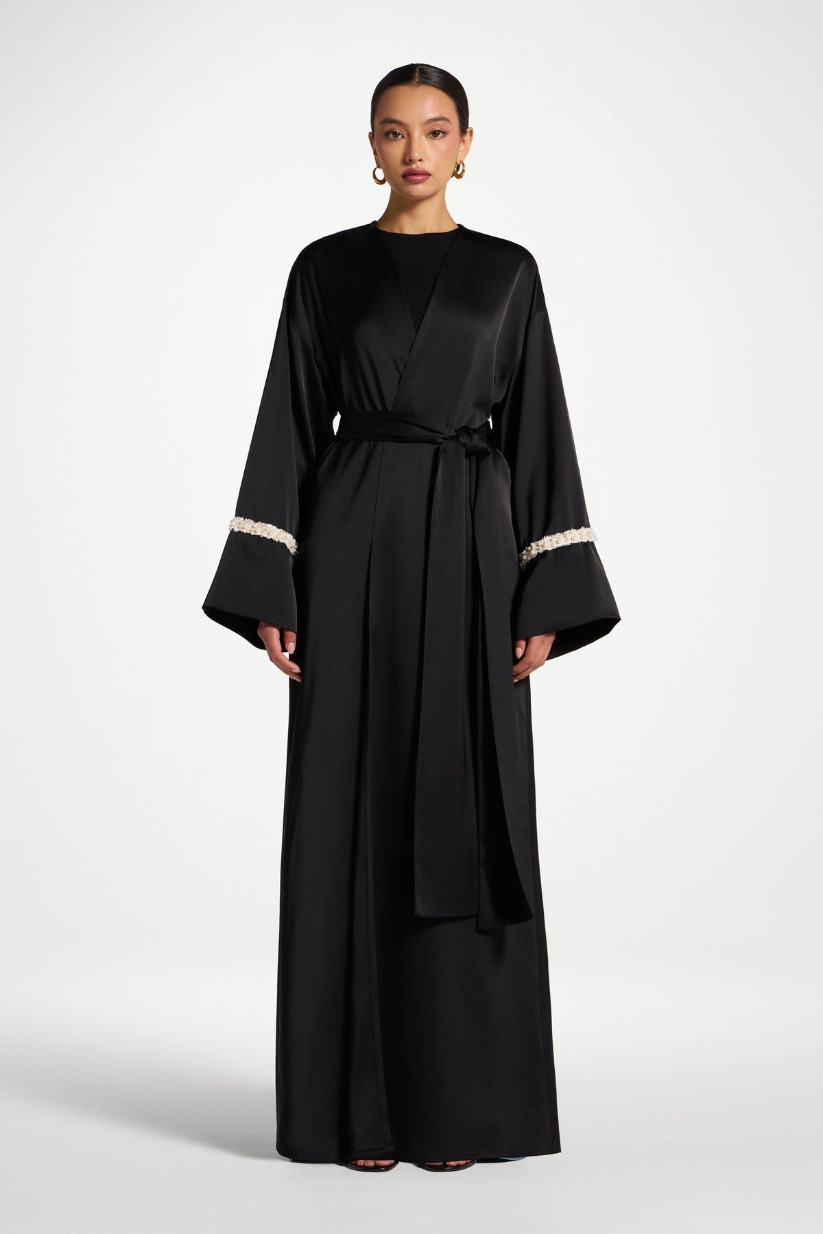 Pearl Trim Abaya