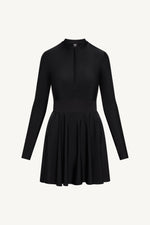 Peplum Swimsuit Tunic - Black