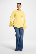 Plisse Top - Marigold