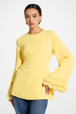 Plisse Top - Marigold