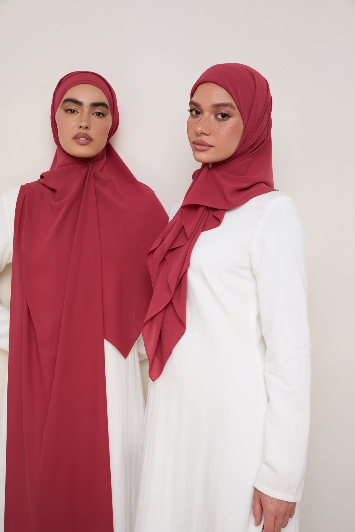 Premium Chiffon Hijab - Bordeaux