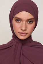 Premium Chiffon Hijab - Chocolate Truffle
