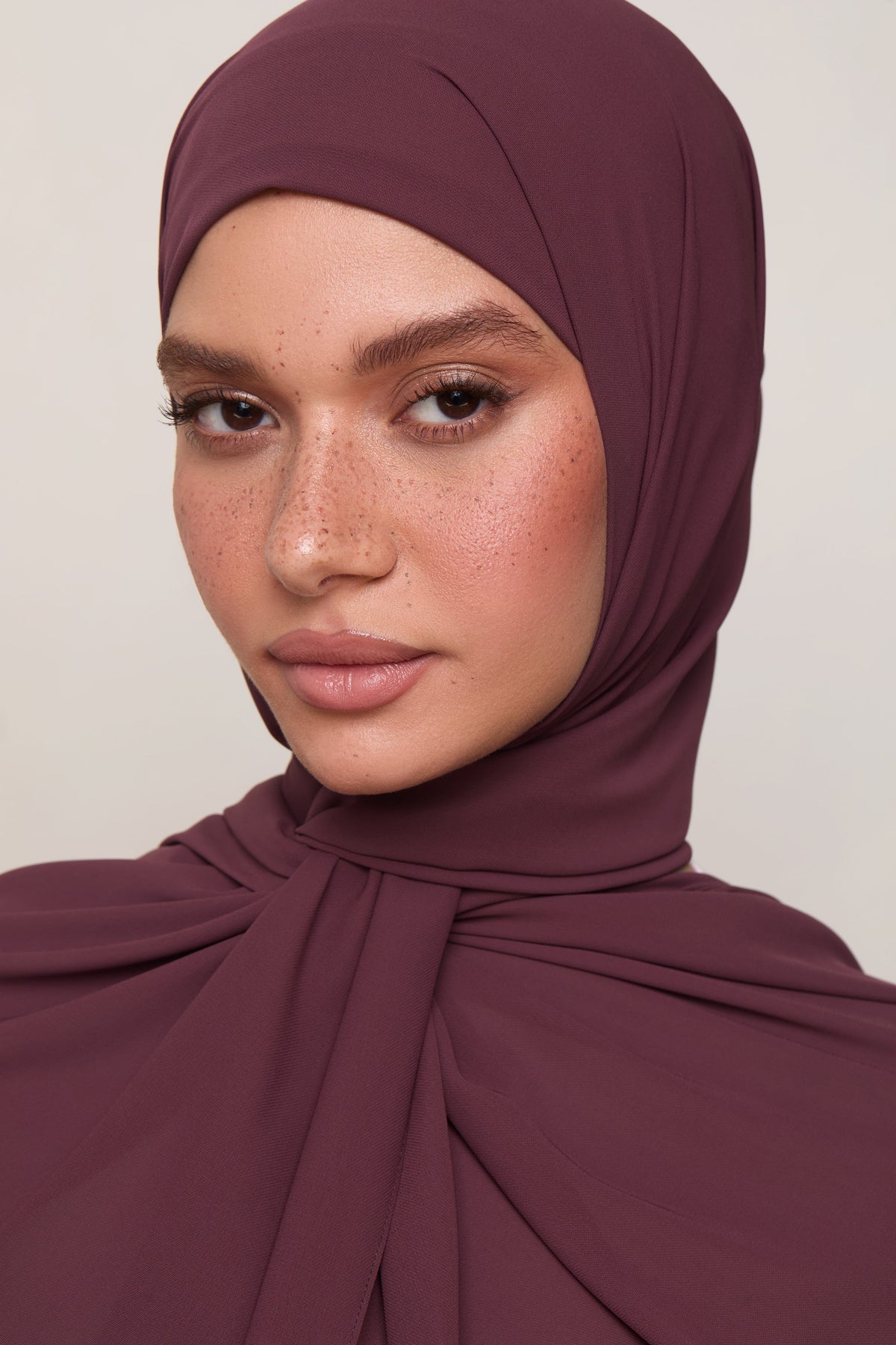 Premium Chiffon Hijab - Chocolate Truffle
