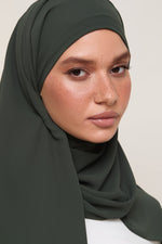 Premium Chiffon Hijab - Dark Ivy
