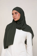 Premium Chiffon Hijab - Dark Ivy