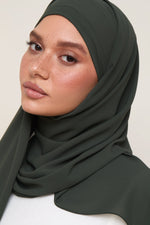 Premium Chiffon Hijab - Dark Ivy