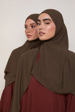 Premium Chiffon Hijab - Dark Truffle
