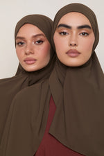 Premium Chiffon Hijab - Dark Truffle