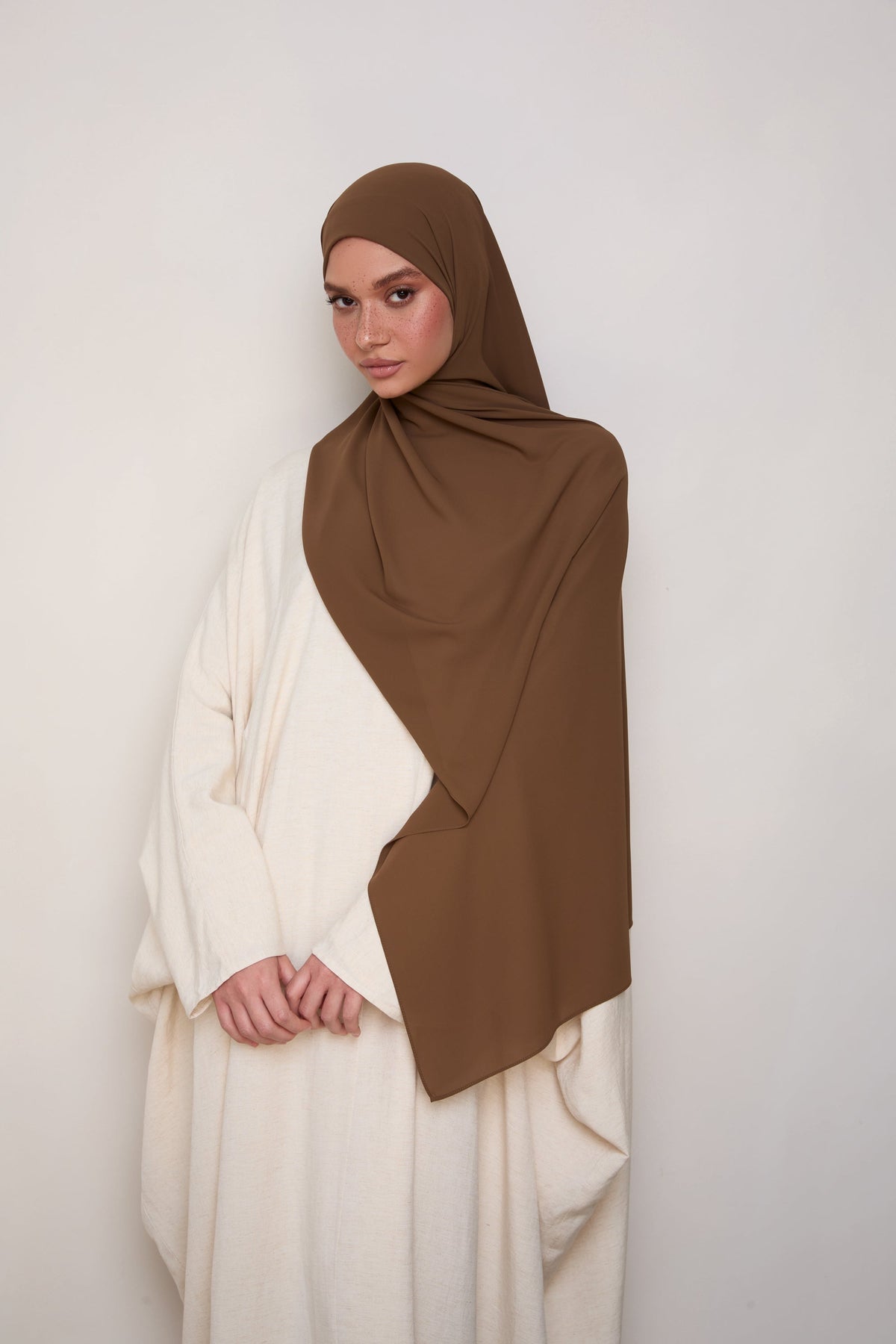 Premium Chiffon Hijab - Desert Palm
