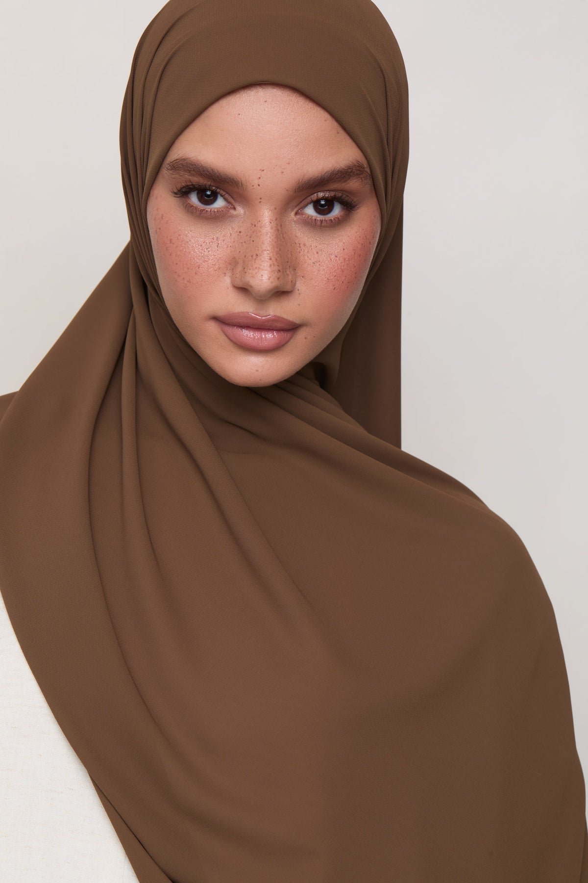 Premium Chiffon Hijab - Desert Palm