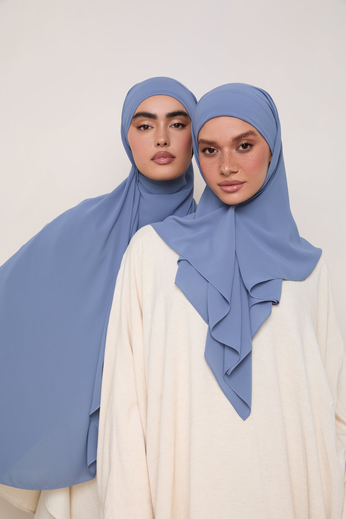 Premium Chiffon Hijab - Dusky Blue
