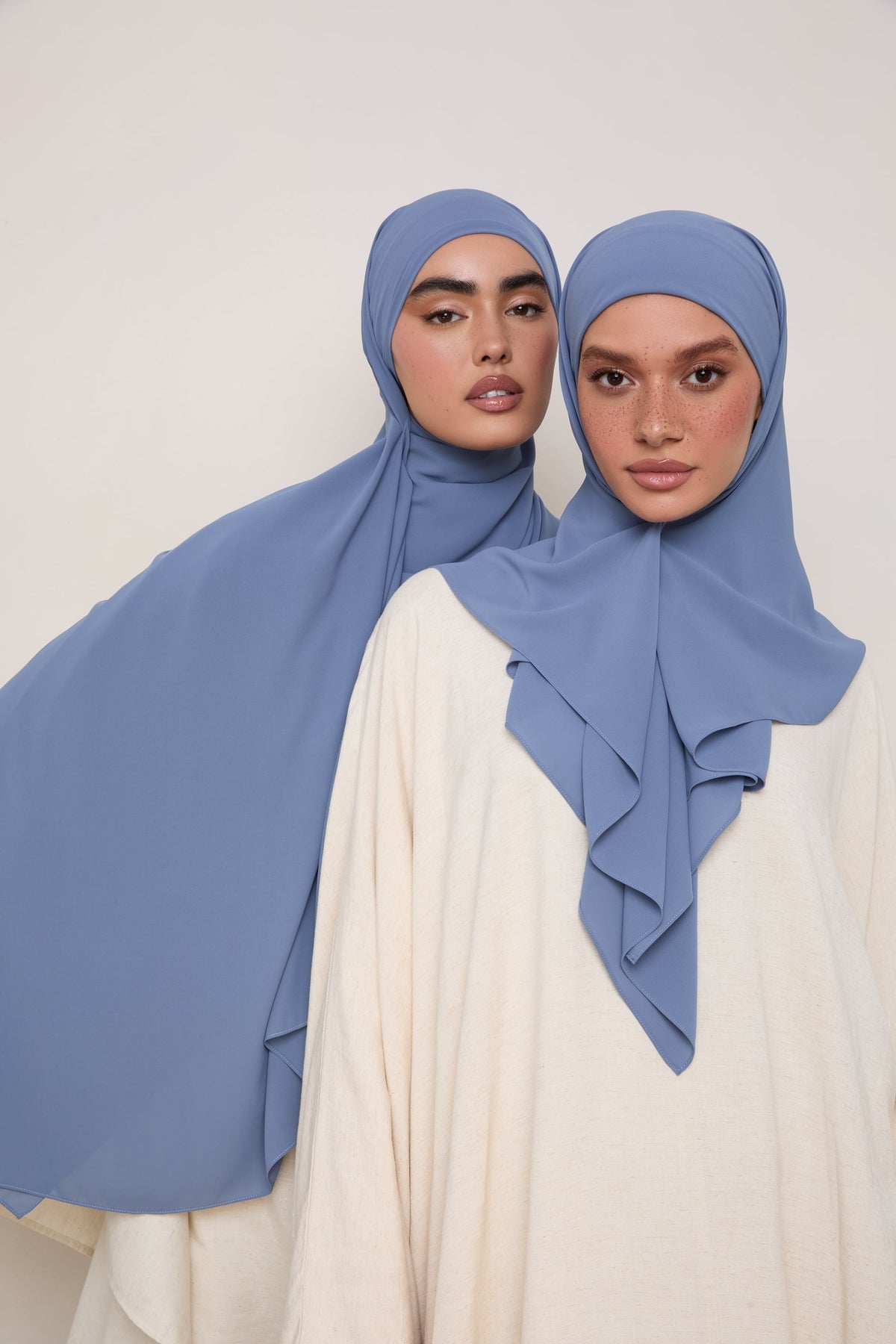 Premium Chiffon Hijab - Dusky Blue