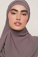 Premium Chiffon Hijab - Plum Truffle
