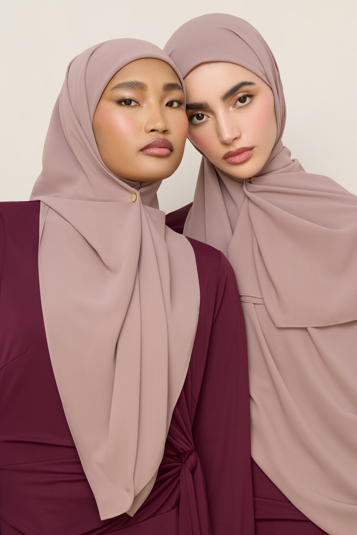 Premium Chiffon Hijab - Truffle Brown