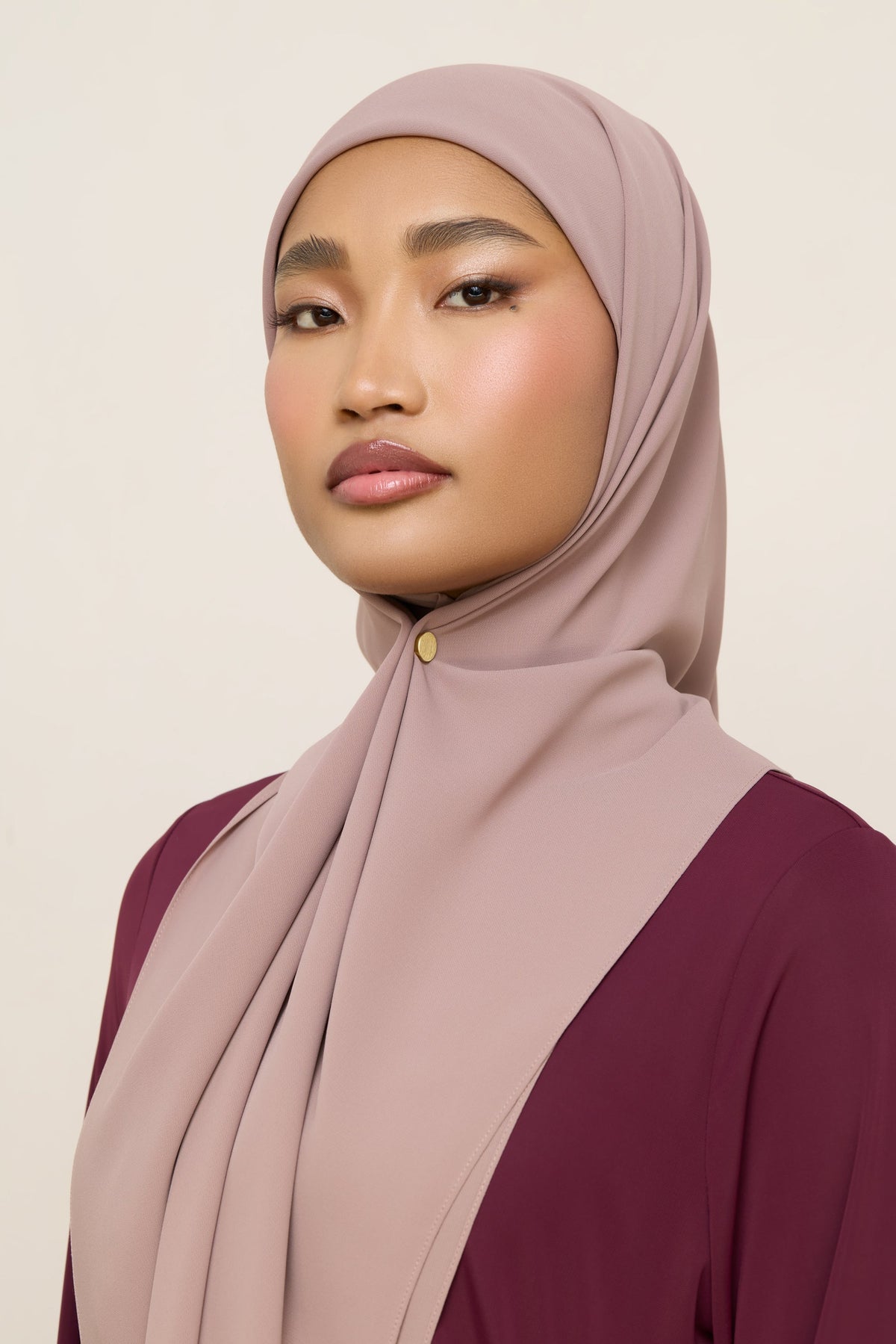 Premium Chiffon Hijab - Truffle Brown