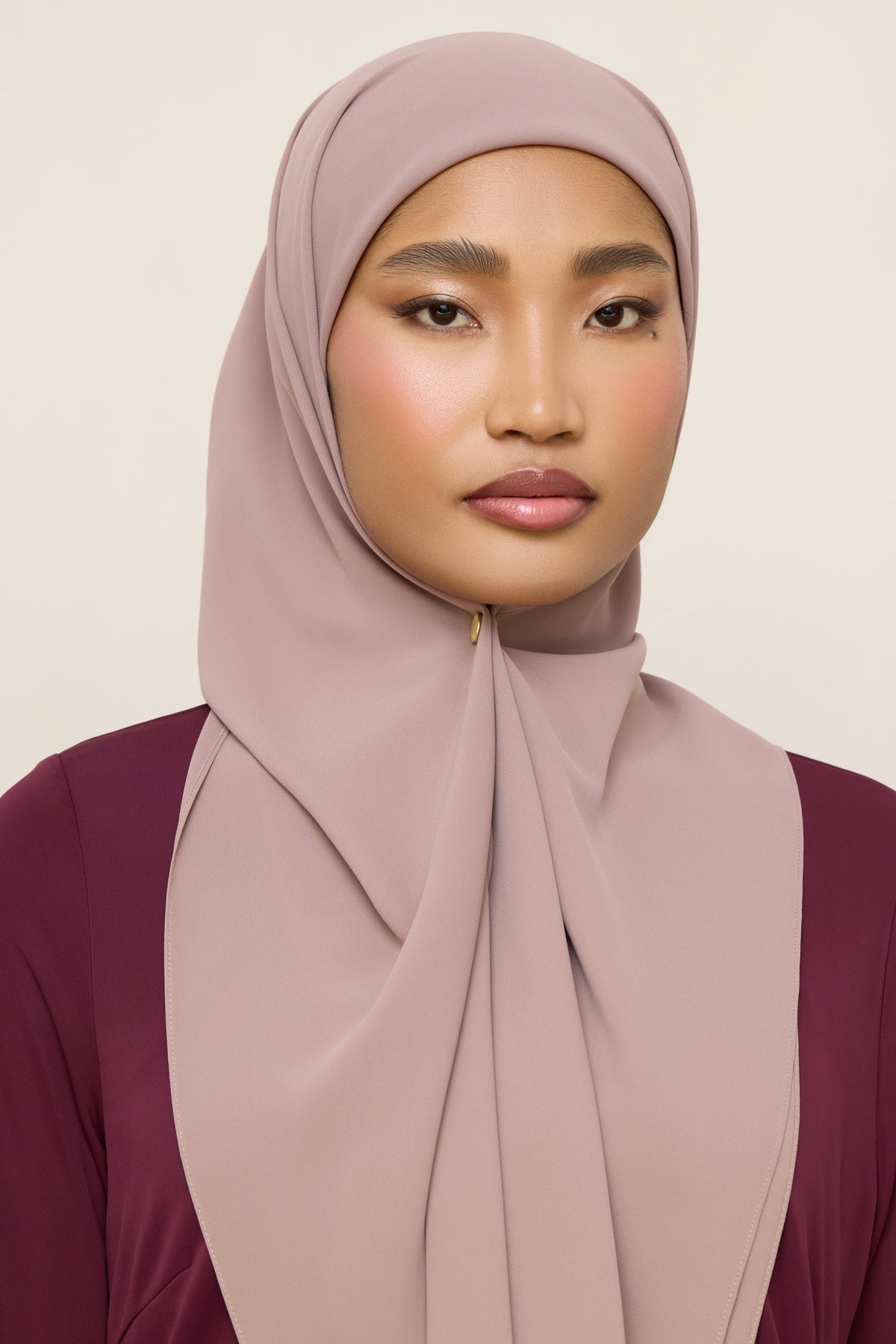 Premium Chiffon Hijab - Truffle Brown