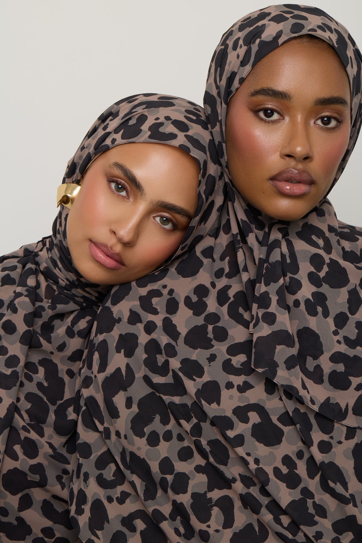 Printed Chiffon Hijab - Dune Spots