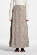 Printed Maxi Skirt - Taupe