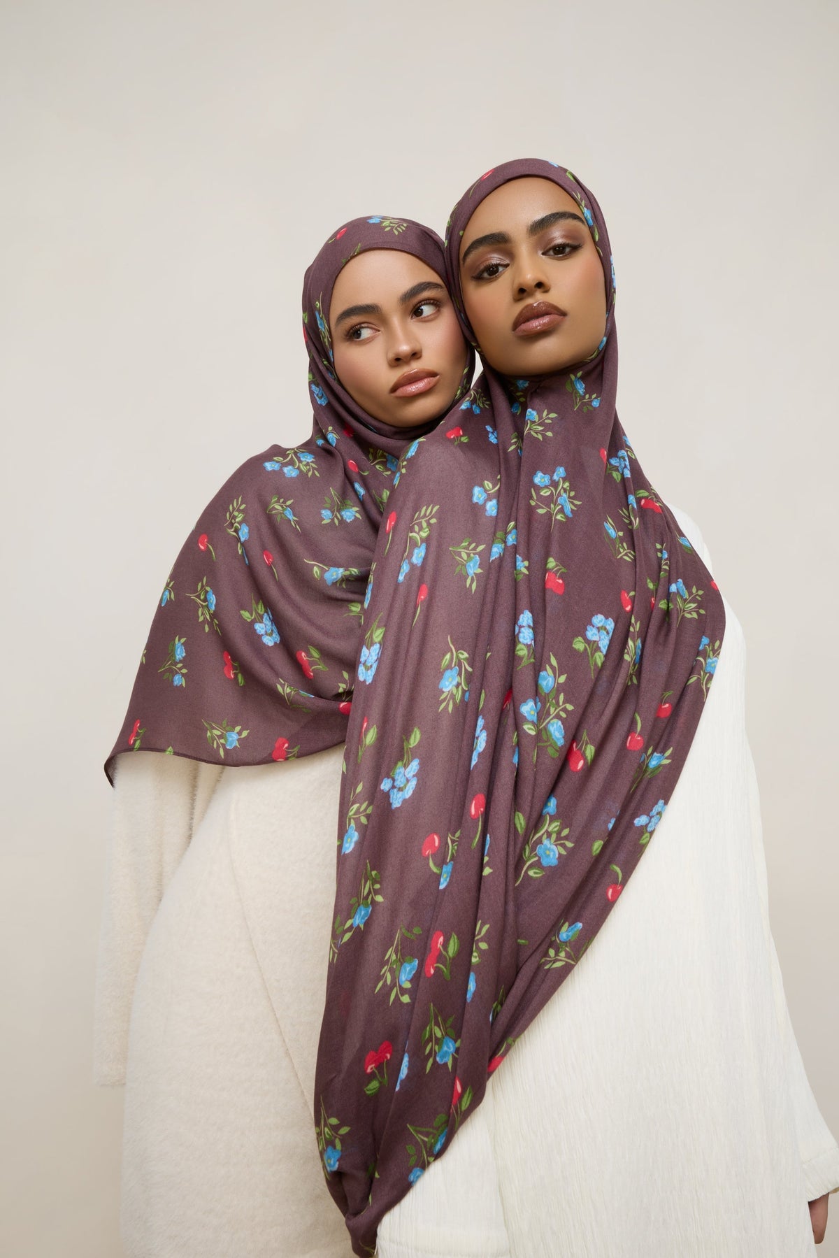 Printed Modal Hijab - Cherry Blossom