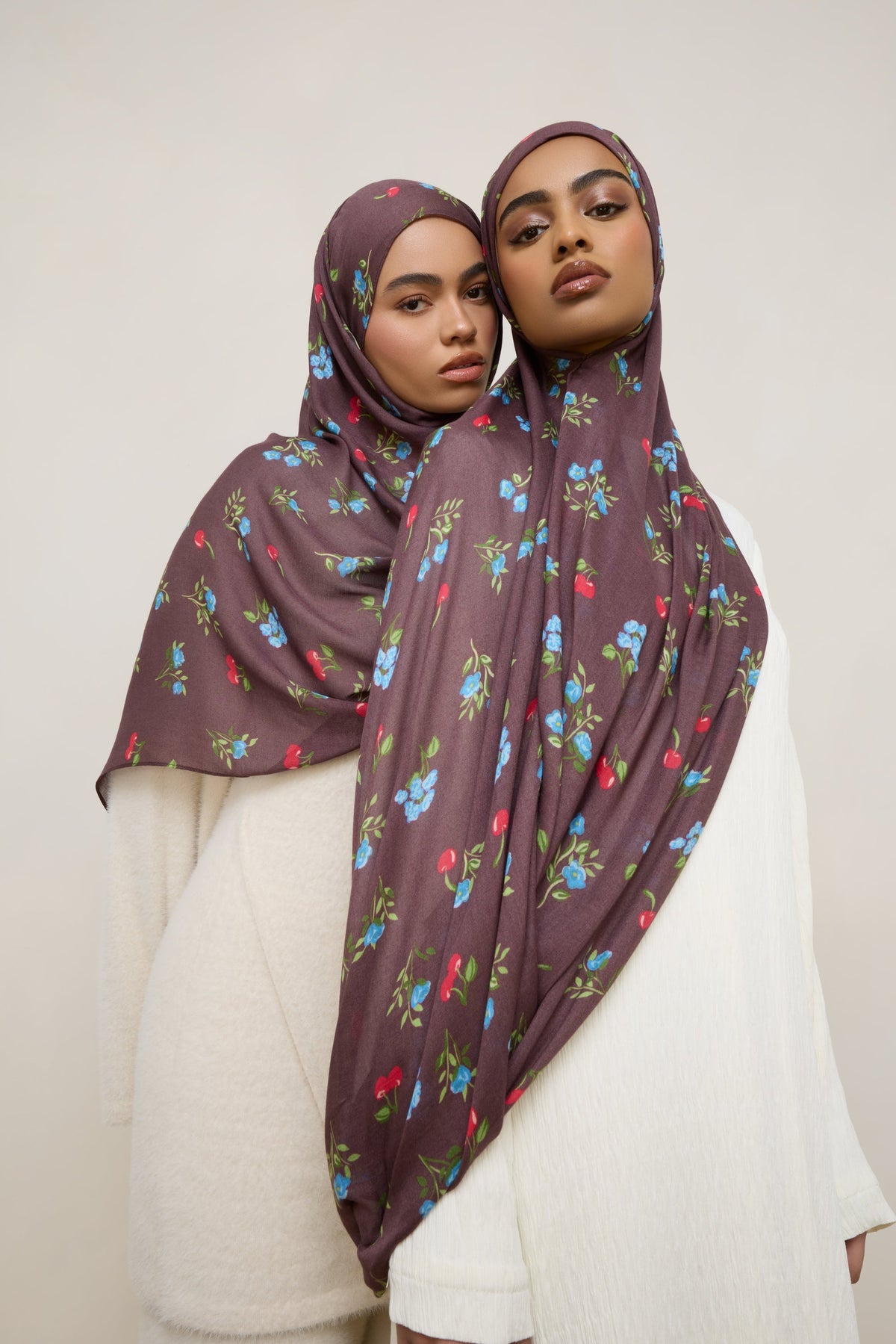 Printed Modal Hijab - Cherry Blossom