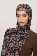 Printed Modal Hijab - Chocolate Spots