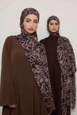 Printed Modal Hijab - Chocolate Spots