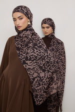 Printed Modal Hijab - Chocolate Spots