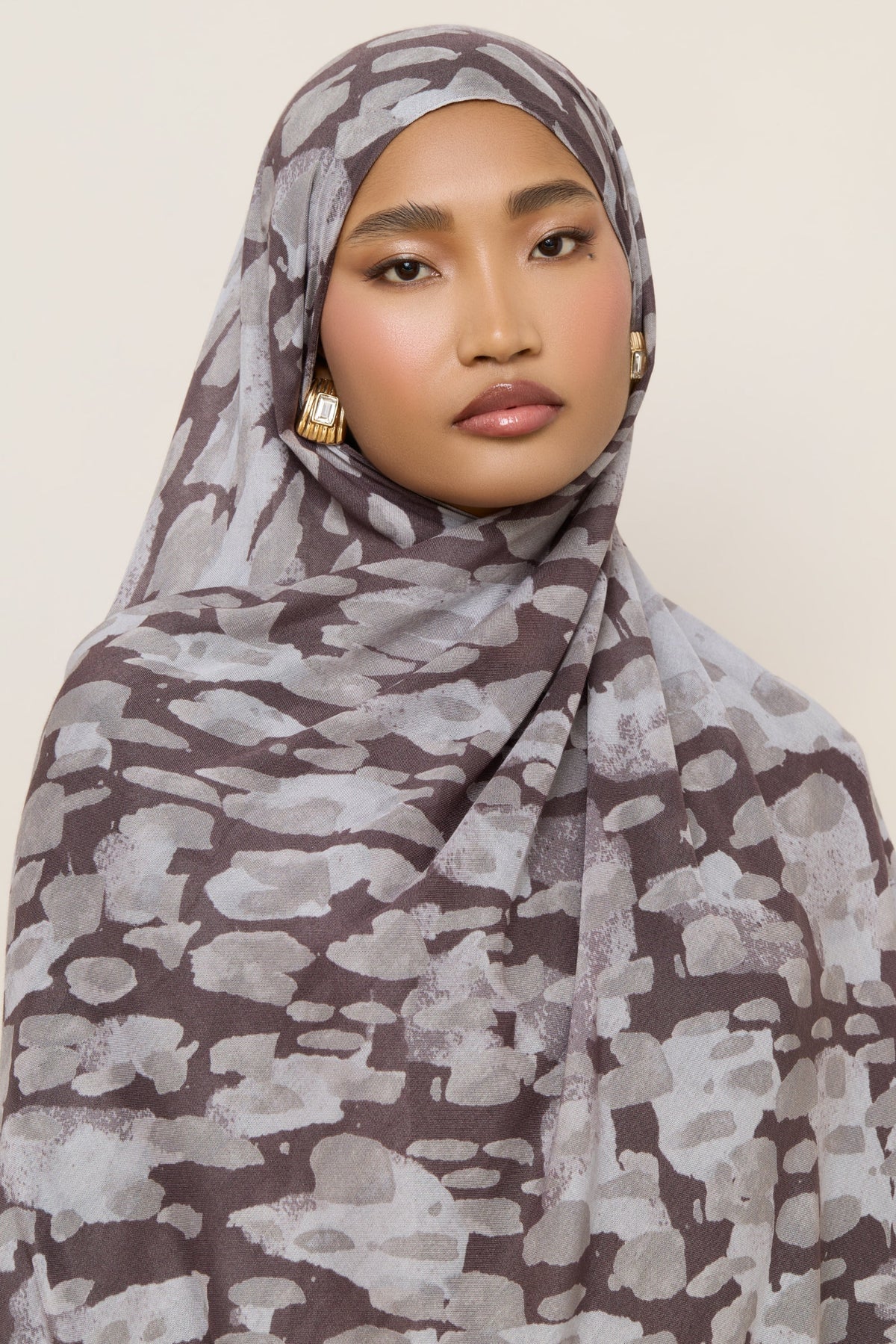 Printed Modal Hijab - Cloudburst