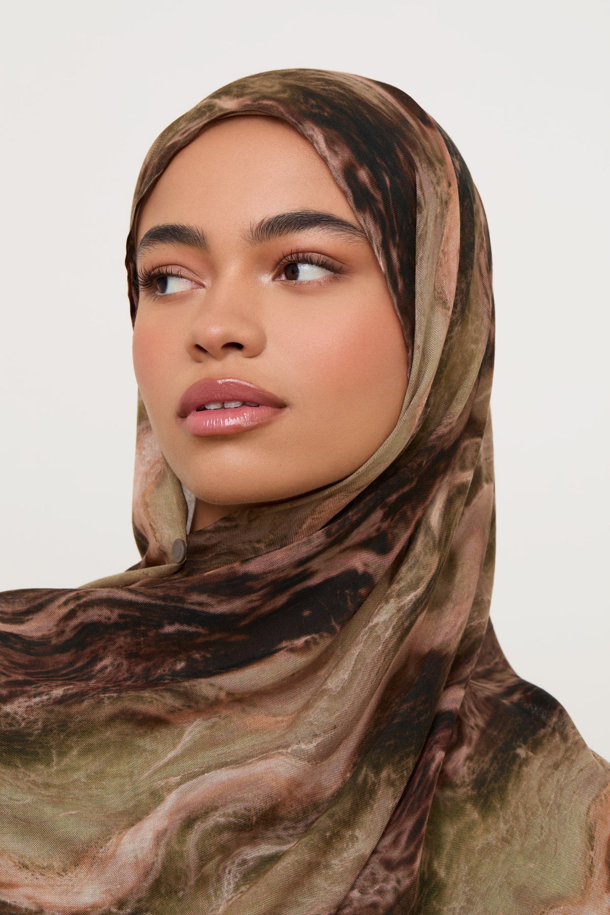 Printed Modal Hijab - Desert Marble