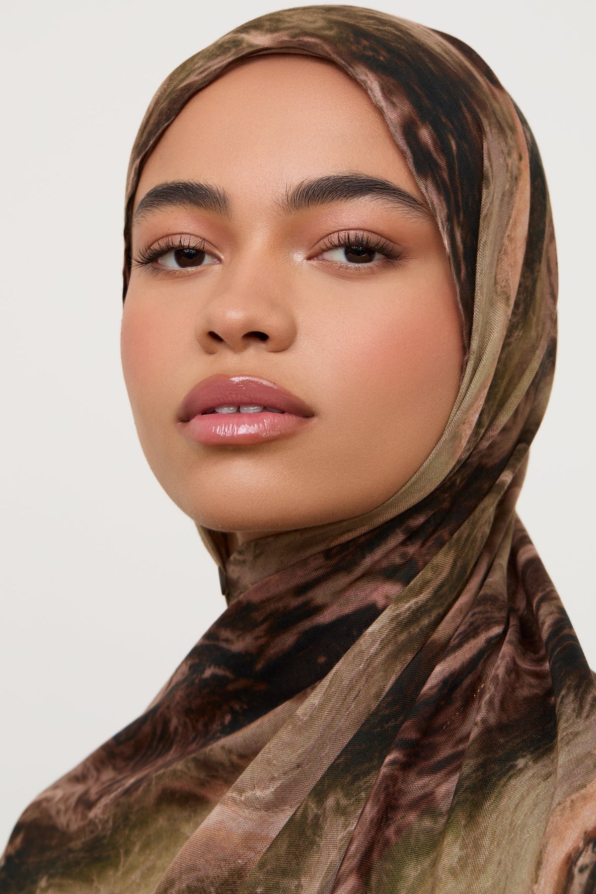 Printed Modal Hijab - Desert Marble