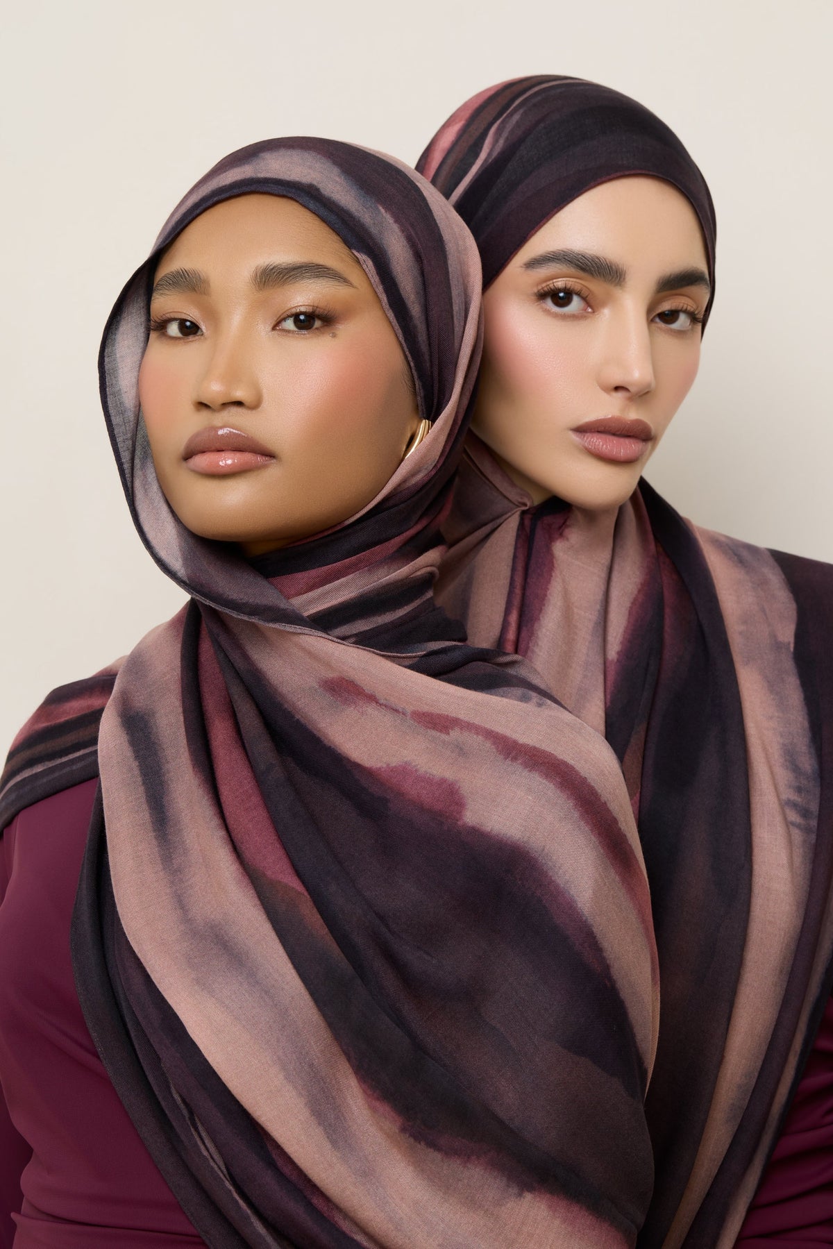 Printed Modal Hijab - Dusk Waves