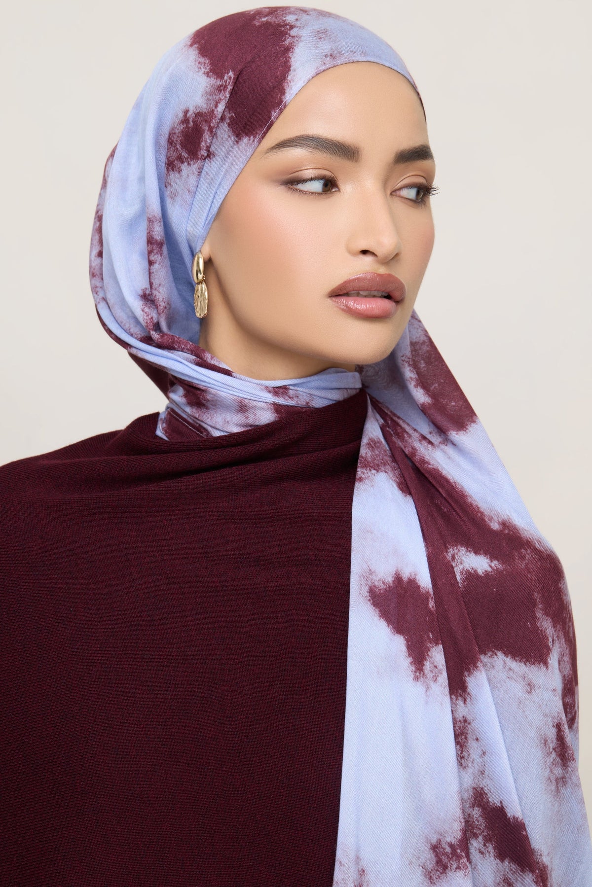 Printed Modal Hijab - Royal Tides