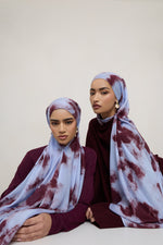 Printed Modal Hijab - Royal Tides