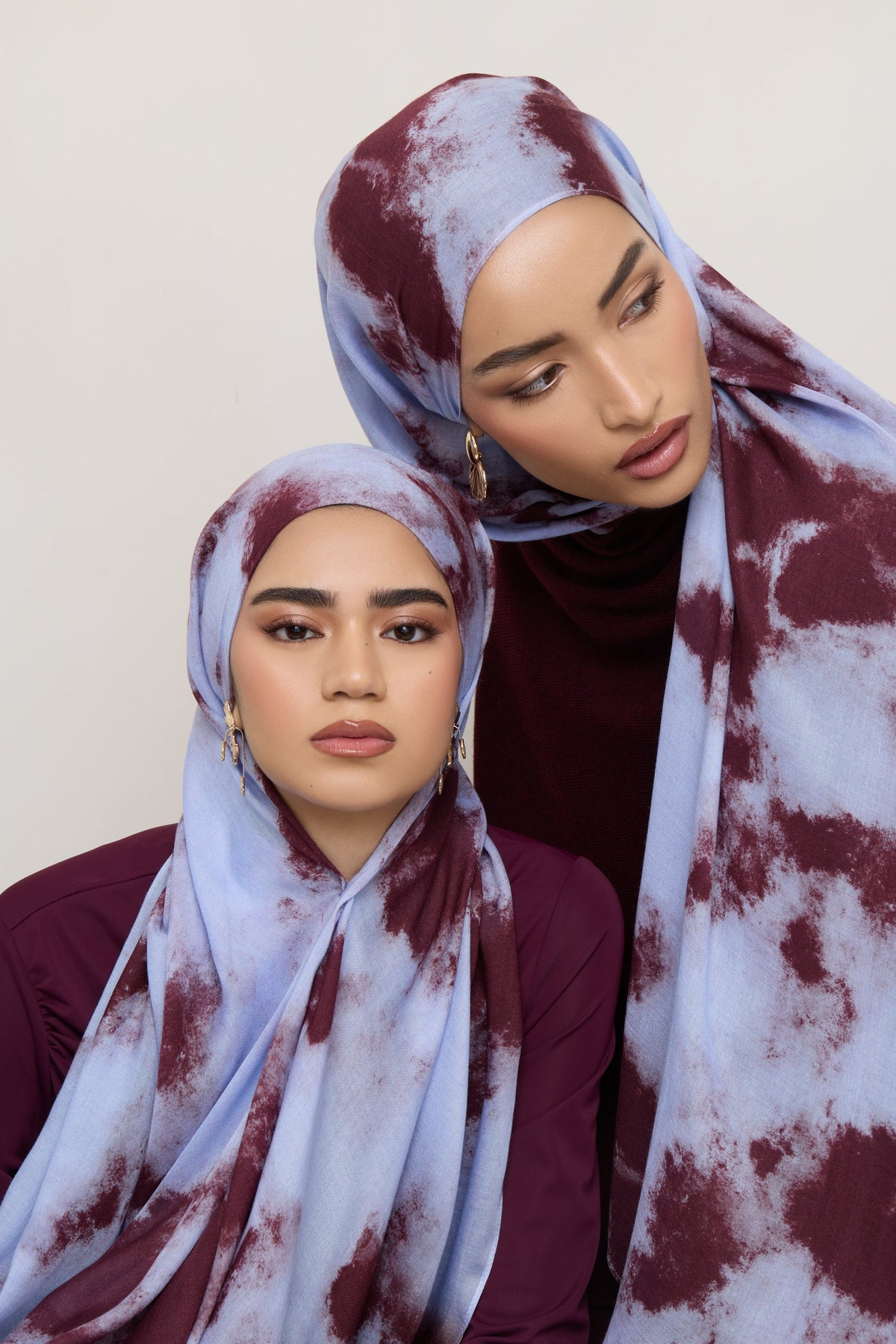 Printed Modal Hijab - Royal Tides