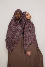 Printed Modal Hijab - Safari