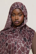 Printed Modal Hijab - Safari