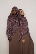 Printed Modal Hijab - Safari