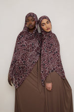 Printed Modal Hijab - Safari