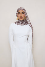 Printed Modal Hijab - Stone Leopard