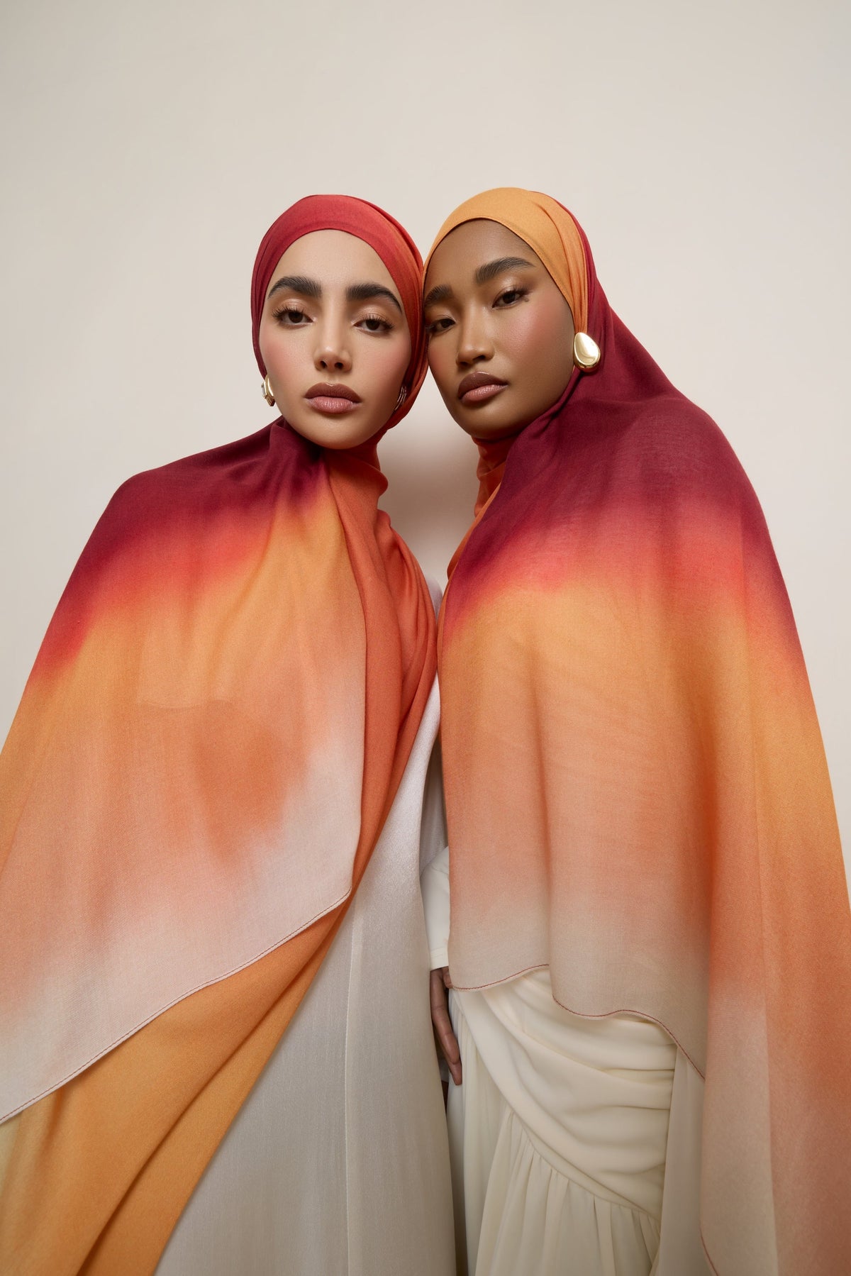 Printed Modal Hijab - Summer Ombre Drip