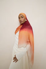 Printed Modal Hijab - Summer Ombre Drip