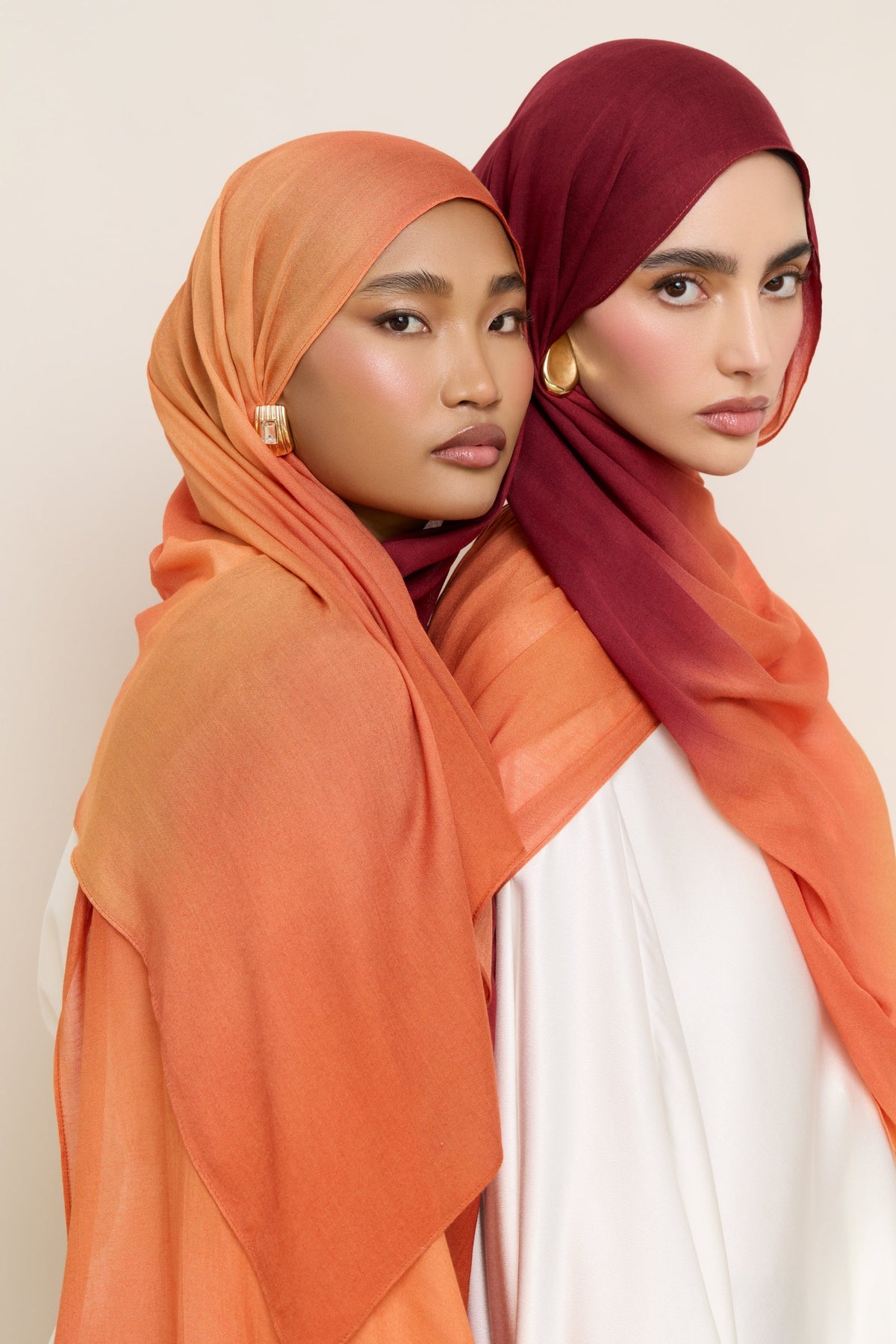Printed Modal Hijab - Summer Sunset Drip