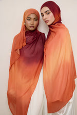 Printed Modal Hijab - Summer Sunset Drip