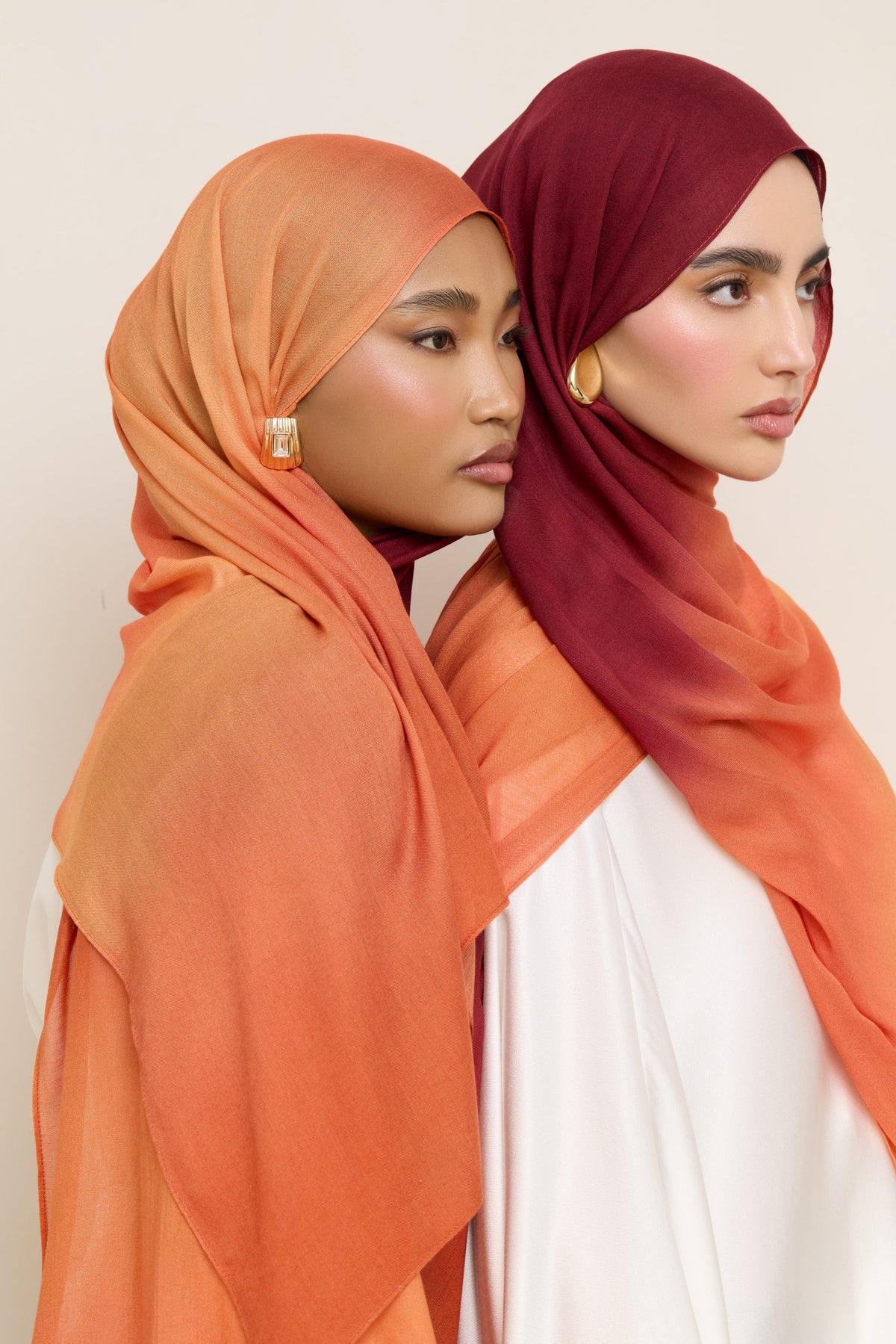 Printed Modal Hijab - Summer Sunset Drip