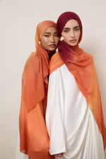 Printed Modal Hijab - Summer Sunset Drip