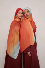 Printed Modal Hijab - Sunset Ombre
