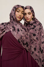 Printed Modal Hijab - Watercolor Bloom